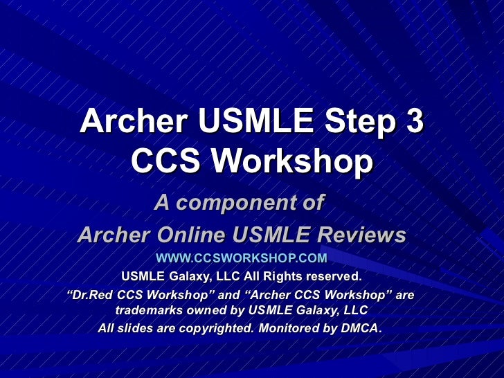 archer step 3 lectures